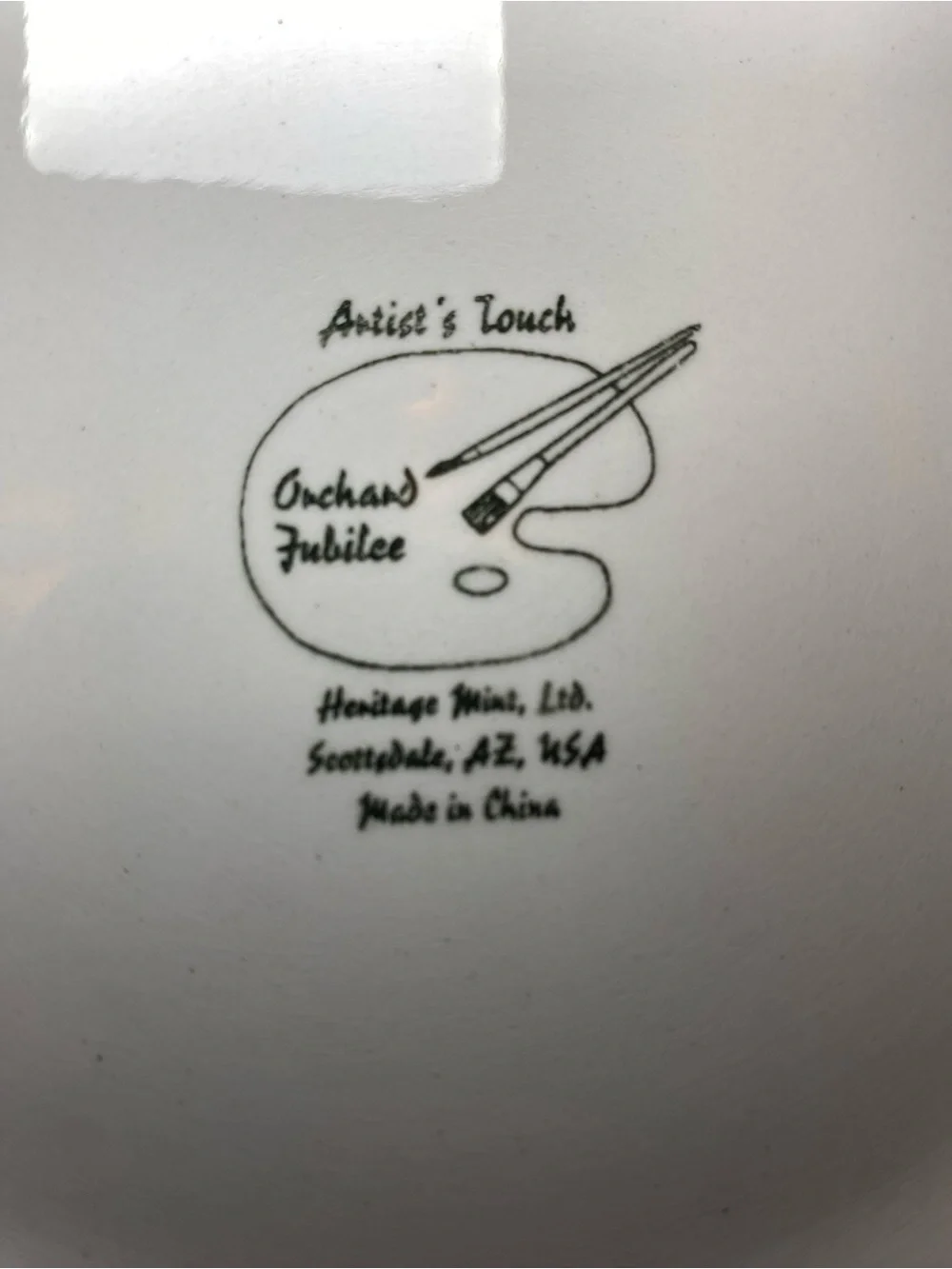 Replacement Heritage Mint Artist Touch Orchard Jubilee 8 inches
